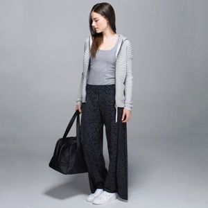 Lululemon Leopard Print Forward Fold Flare Trouser
